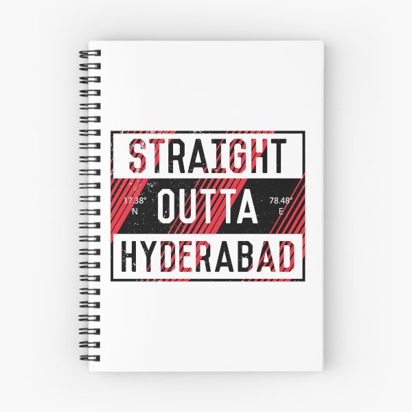 Item preview, Straight Outta Hyderabad | Andhra Pradesh | Hyderabad | Telugu | Funny Indian Quotes designed and sold by DrawingBoard.