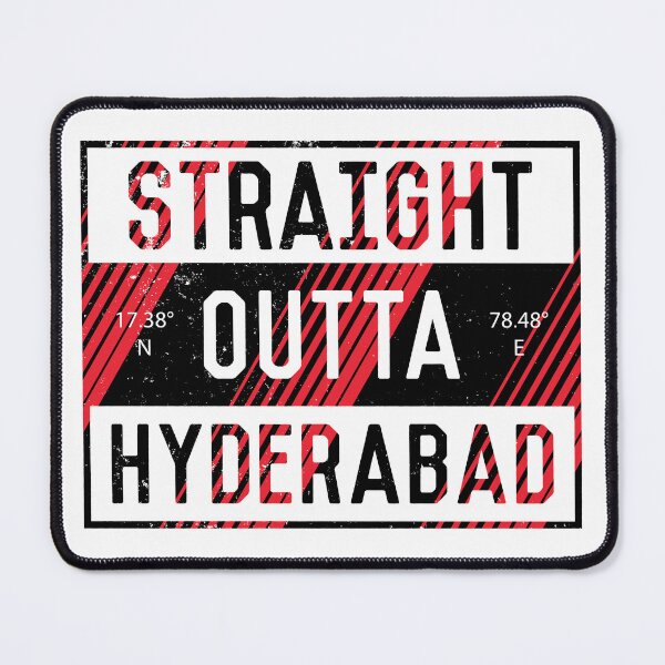 Item preview, Straight Outta Hyderabad | Andhra Pradesh | Hyderabad | Telugu | Funny Indian Quotes designed and sold by DrawingBoard.