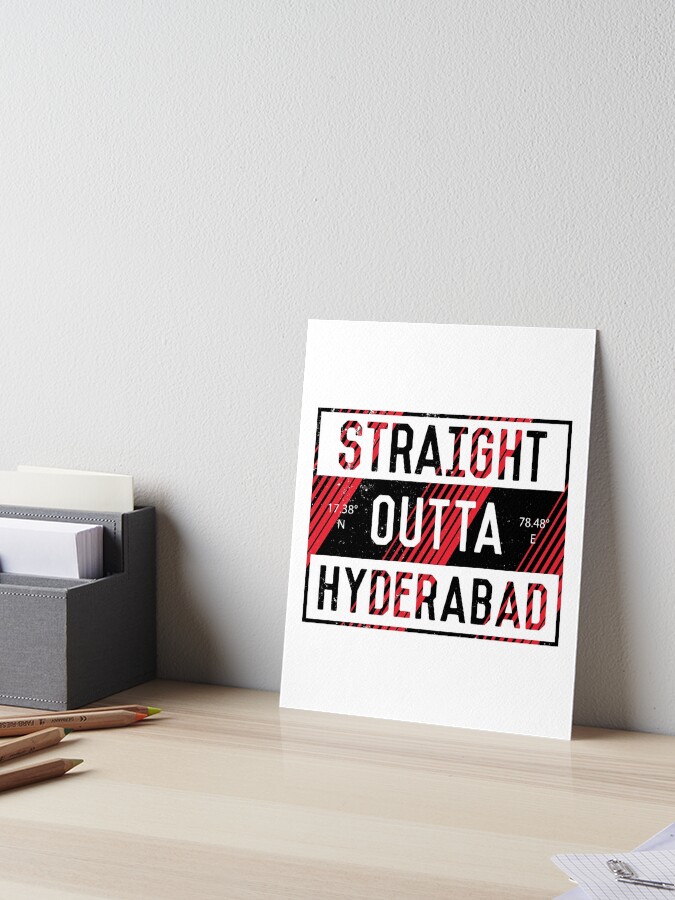 Indian Straight Outta Hyderabad City T-Shirt Indian Straight Outta Hyderabad City T-Shirt