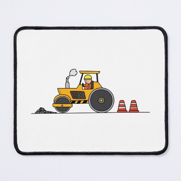 Item preview, Kids drawing construction set of road roller machine designed and sold by wordspotrayal.