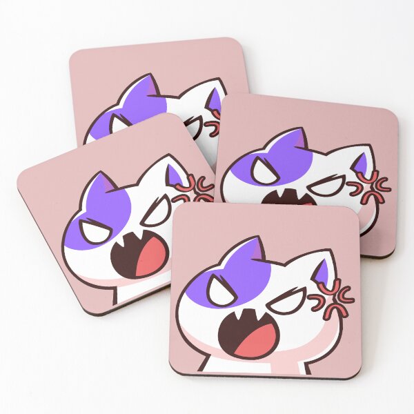 Item preview, Angry kawaii cat designed and sold by Spicy Tomato.