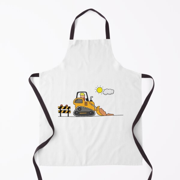 Item preview, Kids drawing construction worker riding a bulldozer designed and sold by wordspotrayal.