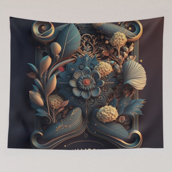 Item preview, Fleuron Floral Modern Elegant Composition Designs for Home Decor, Wedding, Events Fashion  and Accessories  designed and sold by RAGANADesign.