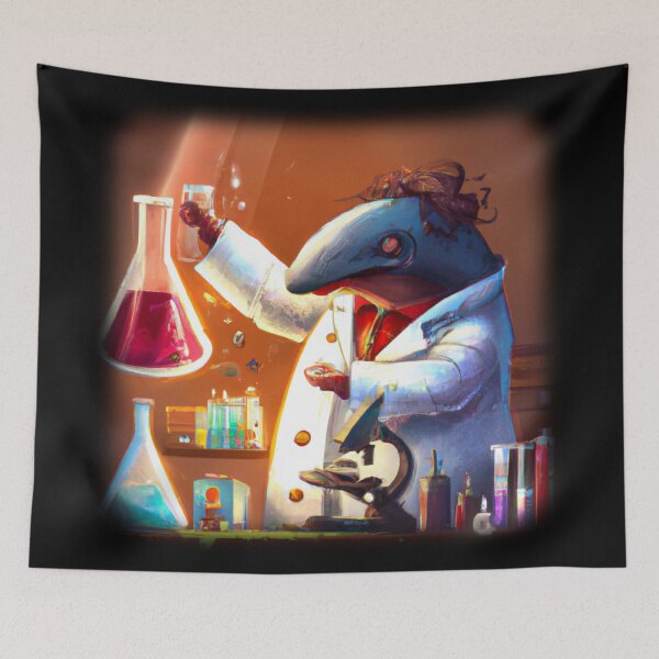 Item preview, Mad dolphin scientist experimenting designed and sold by Perryfranken.