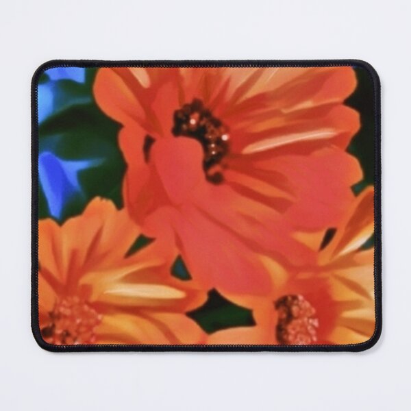 Item preview, Orange Calendula Flowers on Blue designed and sold by IvaRenee.