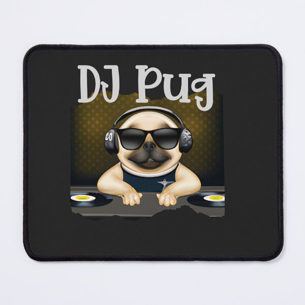 Item preview, DJ Pug. Musician Pug. Music. DJ Booth designed and sold by Doggymadness.