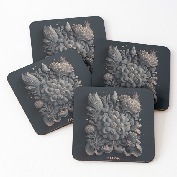 Item preview, Fleuron Floral Modern Elegant Composition Designs for Home Decor, Wedding, Events Fashion  and Accessories  designed and sold by RAGANADesign.