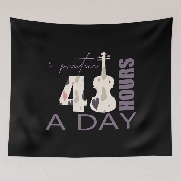 Item preview, I Practice 40 Hours A Day - A Violin Quote designed and sold by TheGreedyCrypto.