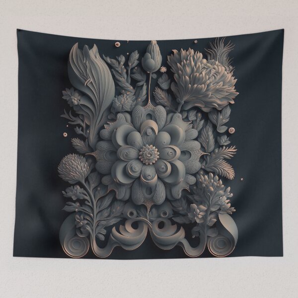 Item preview, Fleuron Floral Modern Elegant Composition Designs for Home Decor, Wedding, Events Fashion  and Accessories  designed and sold by RAGANADesign.