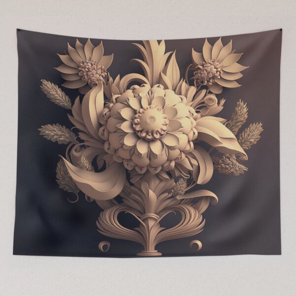 Item preview, Fleuron Floral Modern Elegant Composition Designs for Home Decor, Wedding, Events Fashion  and Accessories  designed and sold by RAGANADesign.
