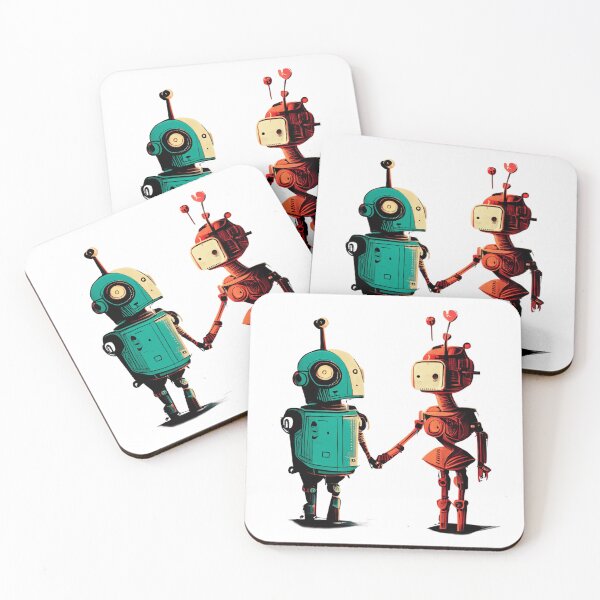 Item preview, ROBOT LOVE Midjourney AI Artwork designed and sold by davidjulie.