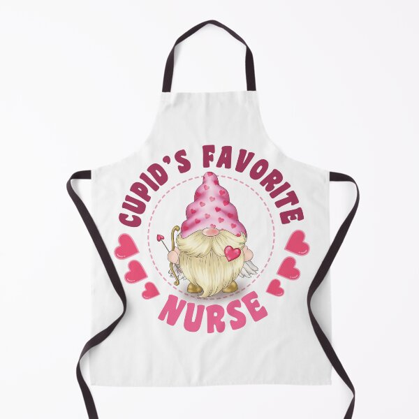 Item preview, Cupid's Favorite Nurse ( USA Spelling) - Pink gnome design for Valentines Day! designed and sold by TaraGbear.