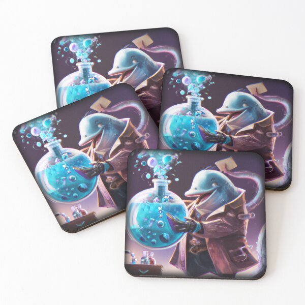 Item preview, Mad dolphin scientist experimenting designed and sold by Perryfranken.