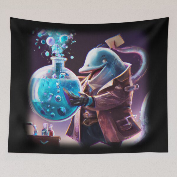 Item preview, Mad dolphin scientist experimenting designed and sold by Perryfranken.