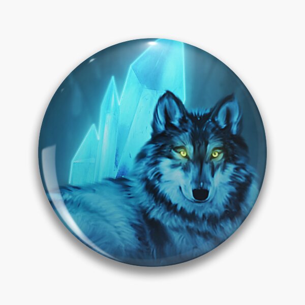 Item preview, Magical Crystal Glowing Wolf Design Blue designed and sold by MAEffects.