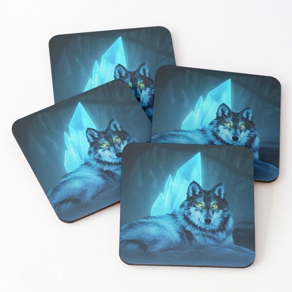 Item preview, Magical Crystal Glowing Wolf Design Blue designed and sold by MAEffects.