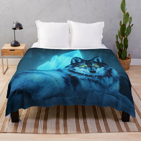 Item preview, Magical Crystal Glowing Wolf Design Blue designed and sold by MAEffects.