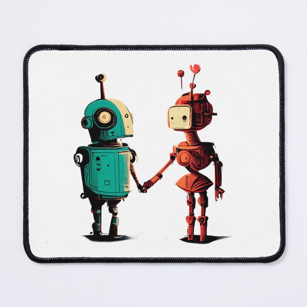 Item preview, ROBOT LOVE Midjourney AI Artwork designed and sold by davidjulie.