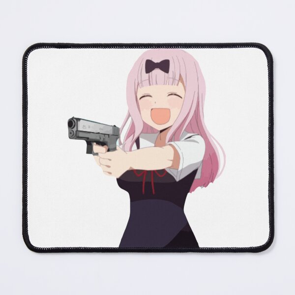 Item preview, Chika fujiwara holds a gun anime girl with a gun designed and sold by art-xl.