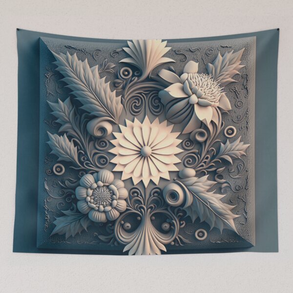 Item preview, Fleuron Floral Modern Elegant Composition Designs for Home Decor, Wedding, Events Fashion  and Accessories  designed and sold by RAGANADesign.