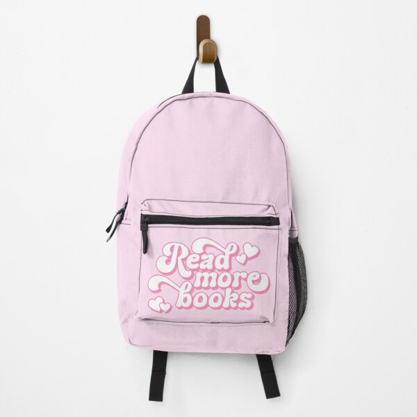 Item preview, Read More Books - Books Lover Quote Retro Sweet Pink Typography designed and sold by Cawaiico.