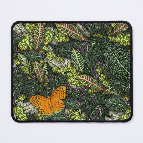 Item preview, Mariposa on a leafy botanical background designed and sold by Wukasch.