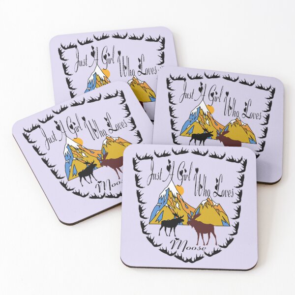 Item preview, Just A Girl Who Loves Moose designed and sold by alhassani-shop.
