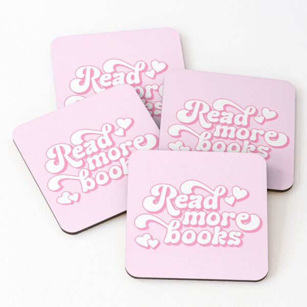 Item preview, Read More Books - Books Lover Quote Retro Sweet Pink Typography designed and sold by Cawaiico.