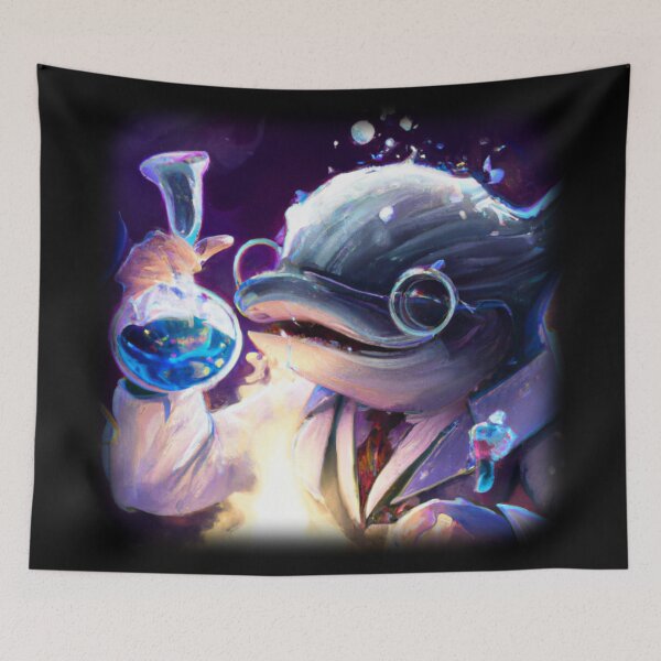 Item preview, Mad dolphin scientist experimenting designed and sold by Perryfranken.