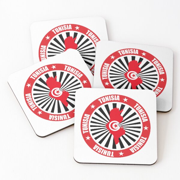 Item preview, Name Of Tunisia Flag On Tunisia Map Stamp For Tunisians designed and sold by ArabCorner.