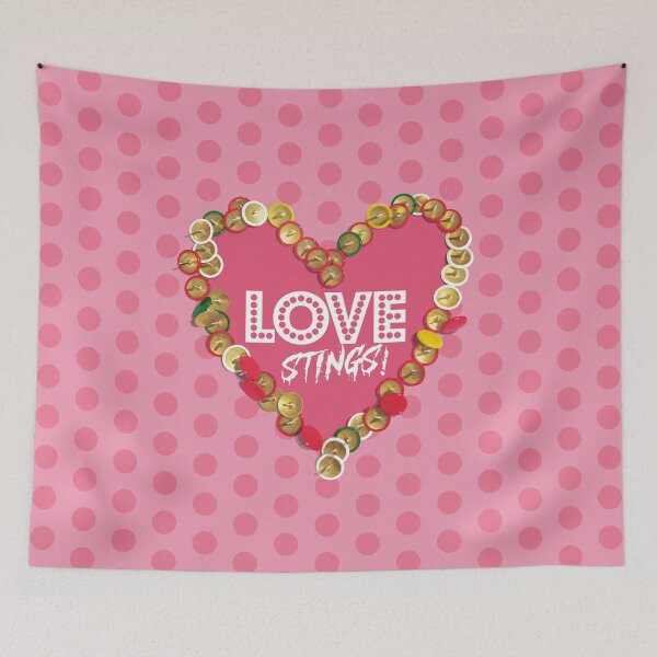 Item preview, Love Stings - Pink designed and sold by WVortex.