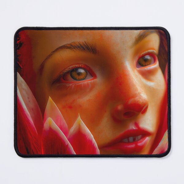 Item preview, Brown eyed young girl molded into flower arrangement. designed and sold by TheBrainArt.