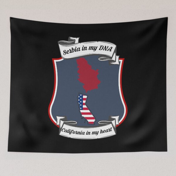 Item preview, Serbia in my DNA, California in my heart Heritage designed and sold by Tony ⭐⭐⭐⭐⭐.