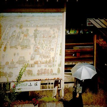 Artwork thumbnail, Autumn in Japan: Modern Umbrella in an Ancient Land by Jen Waltmon