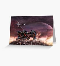 Space Marines Greeting Card