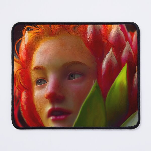 Item preview, Blue eyed teen inside flowers designed and sold by TheBrainArt.