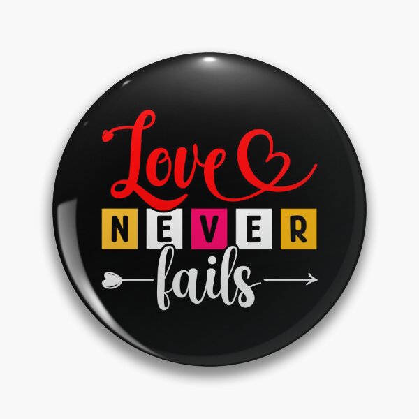 Item preview, Love Never Fails Cute Valentines Love Inspirational Quote designed and sold by topdesignarts.
