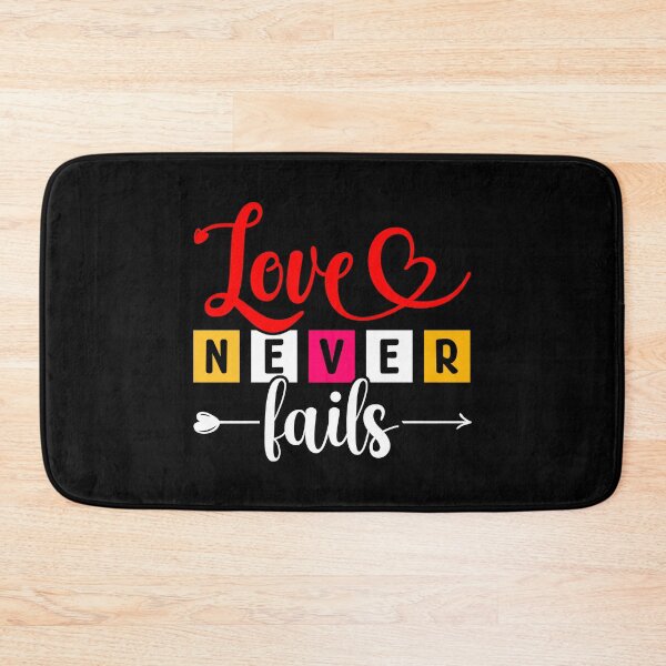 Item preview, Love Never Fails Cute Valentines Love Inspirational Quote designed and sold by topdesignarts.