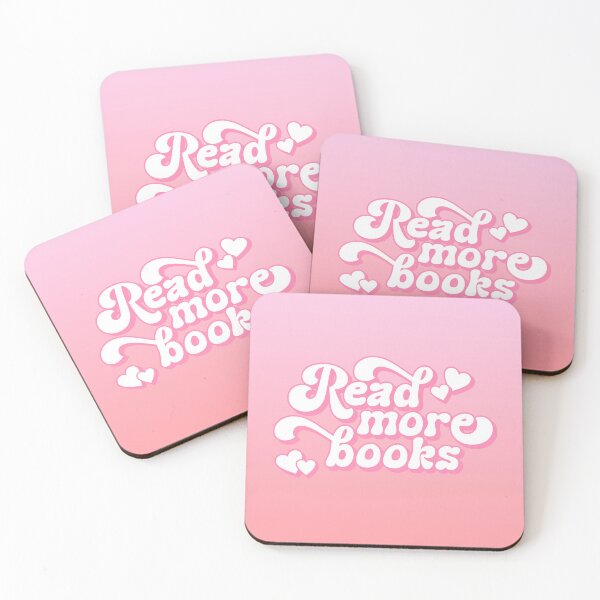 Item preview, Read More Books - Books Lover Quote Retro Gradient Pink Typography designed and sold by Cawaiico.