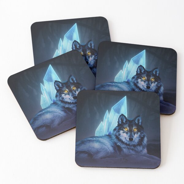 Item preview, Magical Crystal Glowing Wolf Design Elegant designed and sold by MAEffects.