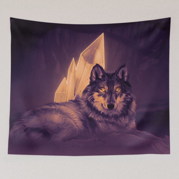 Item preview, Magical Crystal Glowing Wolf Design Horror designed and sold by MAEffects.