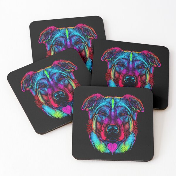 Item preview, Central Asian Shepherd Colorful Paint Splash designed and sold by rafaeltto.