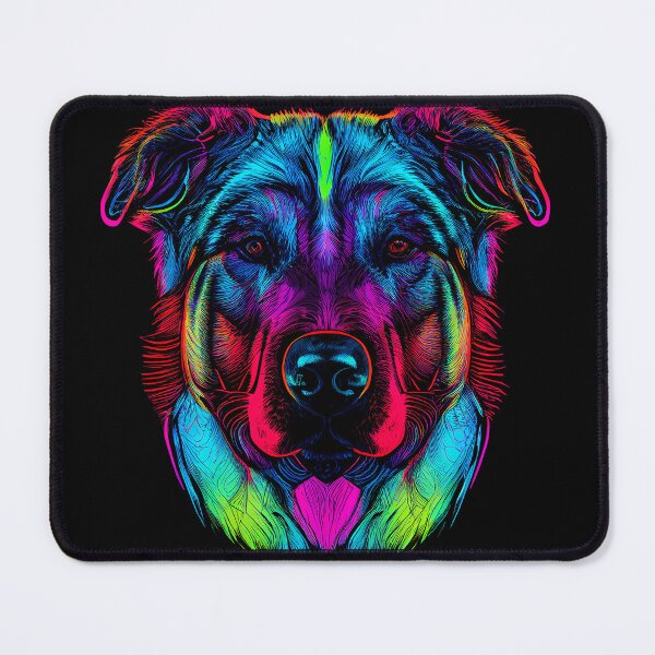 Item preview, Central Asian Shepherd Colorful Paint Splash designed and sold by rafaeltto.