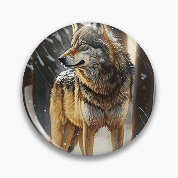 Item preview, Wolf in the snowy forest designed and sold by Globuwear.