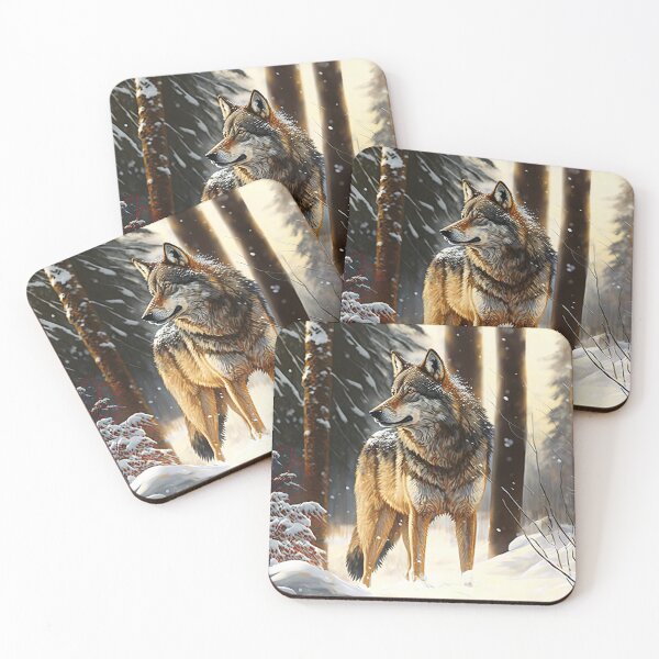Item preview, Wolf in the snowy forest designed and sold by Globuwear.
