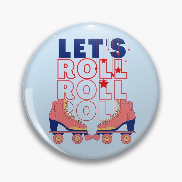 Item preview,  Lets roll Skate blue designed and sold by Escapene.