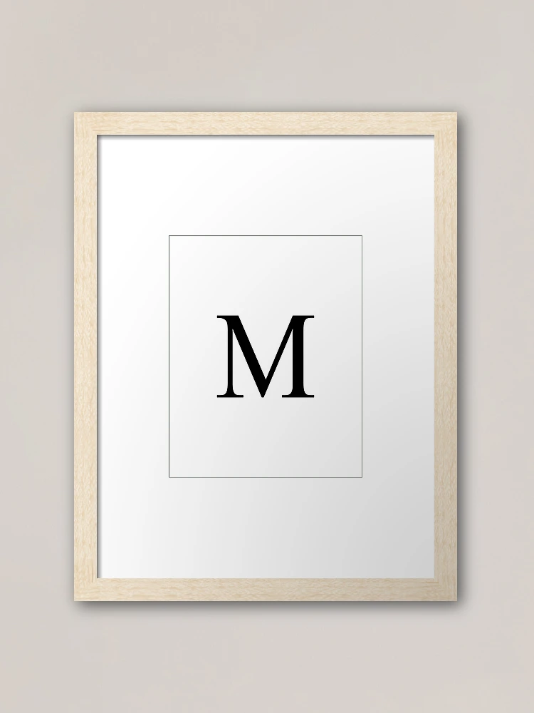 M, The Letter M, M Poster, Alphabet Print