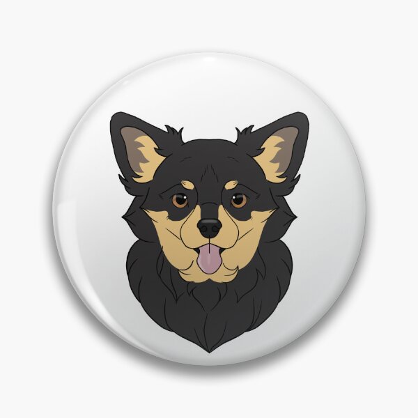 Item preview, Chihuahua longhair - black and tan designed and sold by Cynthiaetal.