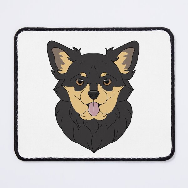Item preview, Chihuahua longhair - black and tan designed and sold by Cynthiaetal.