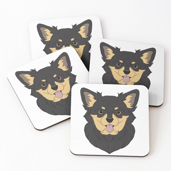 Item preview, Chihuahua longhair - black and tan designed and sold by Cynthiaetal.